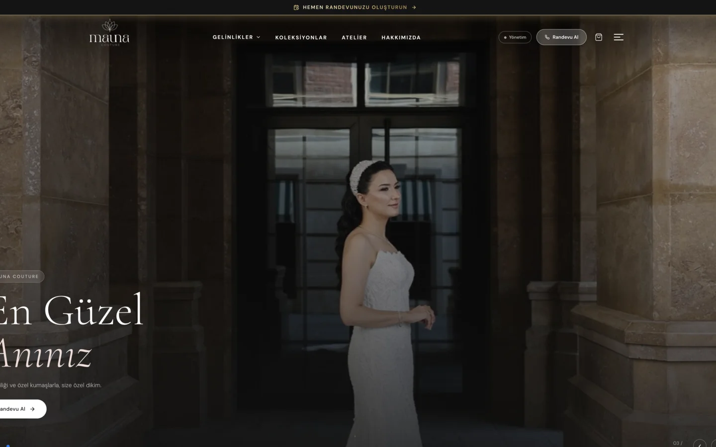 Mauna Couture — Moda & Atölye Otomasyonu